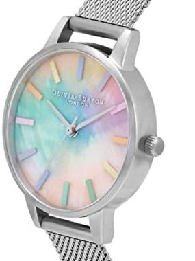 Olivia Burton Rainbow Mesh Strap Watch, 30mm
